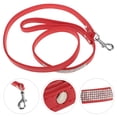 thumbnail image 3 of Miangastore PU Dog Leash for Small Pets with Flexible Rhinestone Studded Design in Red Color 6.5FT, 3 of 8