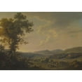 thumbnail image 2 of William Ashford 18x14 Gold Ornate Wood Frame and Double Matted Museum Art Print Titled - Landscape with Haymakers and a Distant View of a Georgian House, 2 of 4