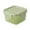 Light Green-LG-home supplies, variant on LEFTHIGH Home Mini Fresh Food Container 2.4x2.4x1.6 Inch Thickened Thermal Storage Box with Lid Transparent Square for Snacks Complementary Food White Light Blue Christmas Decorations for Home