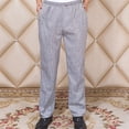thumbnail image 3 of Chef pantalones hombres con bolsillos elásticos de la cintura holggy cocinero pantalón camarero uniforme uniforme amigable para la piel ropa para restaurante Hotel cafetería cocina 3xl Houndstooth Advancent  HA012102-15, 3 of 6