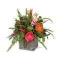 thumbnail image 4 of Jenny Silks Assorted Tropical Flowers and Greens Silk Flower Arrangement in Pot - 13W  x13D x 15H, 4 of 4