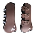 thumbnail image 3 of Botas de pata de caballo delanteras y traseras ajustables pars, protección de PU, envoltura para montar, pata de caballo Frente Marrón M Zulema Bota de tendón de caballo, 3 of 6