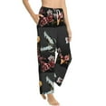 thumbnail image 3 of Kdxio Women's Comfy Stretch Butterfly with FowersPrint Drawstring Pajama Pants-X-Large, 3 of 9
