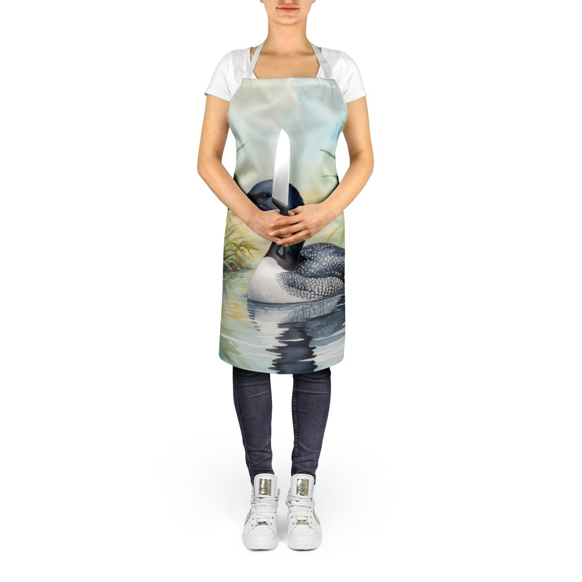 Carolines Treasures DAC7442APRON 30 x 27 in. Minnesota Common Loon Apron