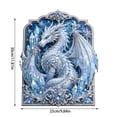 thumbnail image 2 of 3D Layered Dragon Diamond Kit 10x12in, Round Drill Canvas Wall Art, Christmas Decoration Indoor Wall Ornament Home Tabletop Decor, 2 of 7
