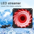 thumbnail image 1 of Computer Case Fan, High Computer Accessor Chassis Fan  for Radiators System for Computer CPU Cooler 15-Light Blue,15-Light Red,15-Light  White, 1 of 7