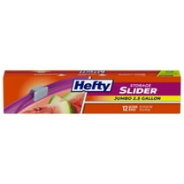Hefty Jumbo Slider Storage Slider Bag - 12ct