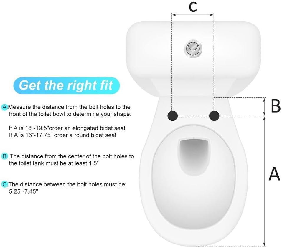 Premium Non-Electric Elongated Bidet Toilet Seat with Dual Nozzles, Easy DIY Installation, and Stylish Design for Enhanced Hygiene