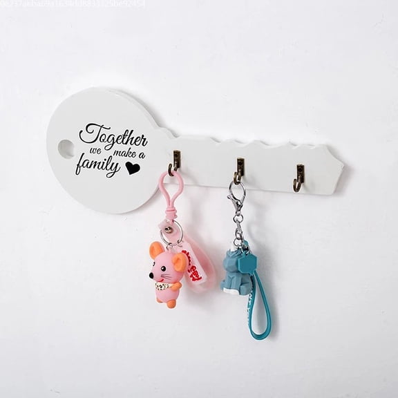 Travelwant Coat Hook, 3-Hooks, Key Shape Design, Metal, 11.81" x 5.12"