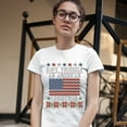 thumbnail image 3 of Tee Hunt Have Yourself an American Christmas T-Shirt Ugly Sweater Patriotic Women's T-Shirt Tee, White, Large, 3 of 5