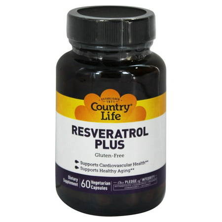 Country Life - Resveratrol Plus - 60 Vegetarian Capsules