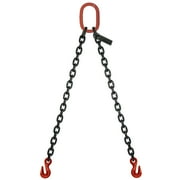 9/32" G80 Double Leg Welded Lifting Sling w/Grab Hooks - 15'