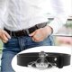 thumbnail image 3 of Alloy Leather Saturns Buckle Waist Belt Stylish Style Adjustable Waistband For Dating, 3 of 4