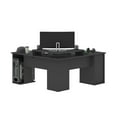 thumbnail image 4 of Bestar 69431-000033 66 in. Hampton L-Shaped Corner Gaming Desk, Graphite, 4 of 5