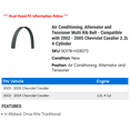 thumbnail image 2 of Air Conditioning, Alternator and Tensioner Multi Rib Belt - Compatible with 2002 - 2005 Chevy Cavalier 2.2L 4-Cylinder 2003 2004, 2 of 2