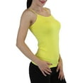 thumbnail image 2 of ToBeInStyle Women's Seamless Shaping Spaghetti Strap Camisole - Yellow - One Size: Regular, 2 of 3