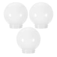 thumbnail image 1 of OUNONA 3pcs White Acrylic Replacement Globe Shade For Outdoor Enthusiasts In Fences With Weather Protection, 1 of 8