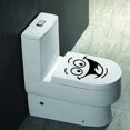 thumbnail image 3 of 2pcs Toilet Smiley Face Decal Wall Art Decor Funny Bathroom Sticker, 3 of 5