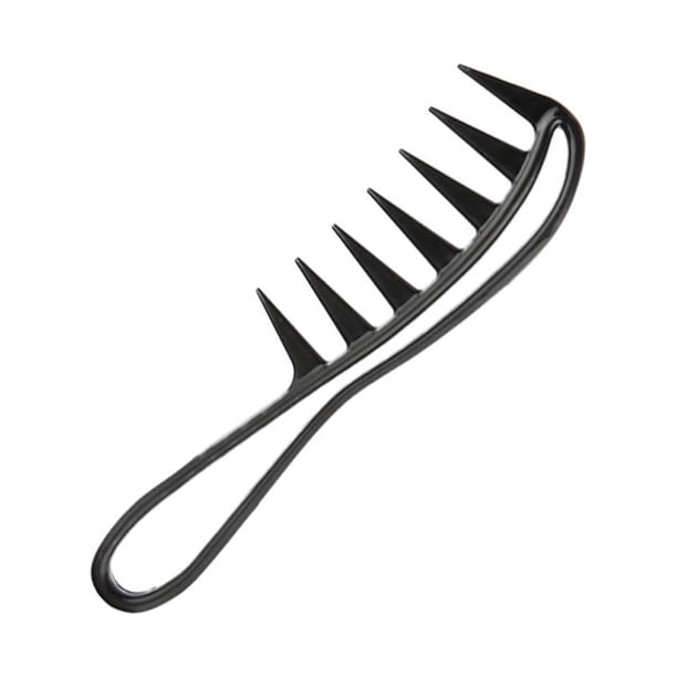 Qarigey Cepillo de pelo de anchos ABS, reemplazo de mano portátil, accesorios de cepillos de peluquería para salón hueco Cuidado del cabello Negro Qarigey CE015588-01