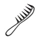 thumbnail image 1 of Qarigey Cepillo de pelo de anchos ABS, reemplazo de mano portátil, accesorios de cepillos de peluquería para salón hueco Cuidado del cabello Negro Qarigey  CE015588-01, 1 of 6