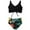 Black, variant on FJUCHAI Kids Split Swimwear Two-Piece Set Teen Tight Bikini Swimsuit Outfit 2-12Y Girls V-Neck Swimwear Set