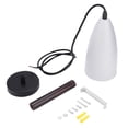 thumbnail image 2 of Modern Iron LED Droplight Chandelier for Home or Restaurant Ceiling Decor, E27 Bulb, White, 2 of 8