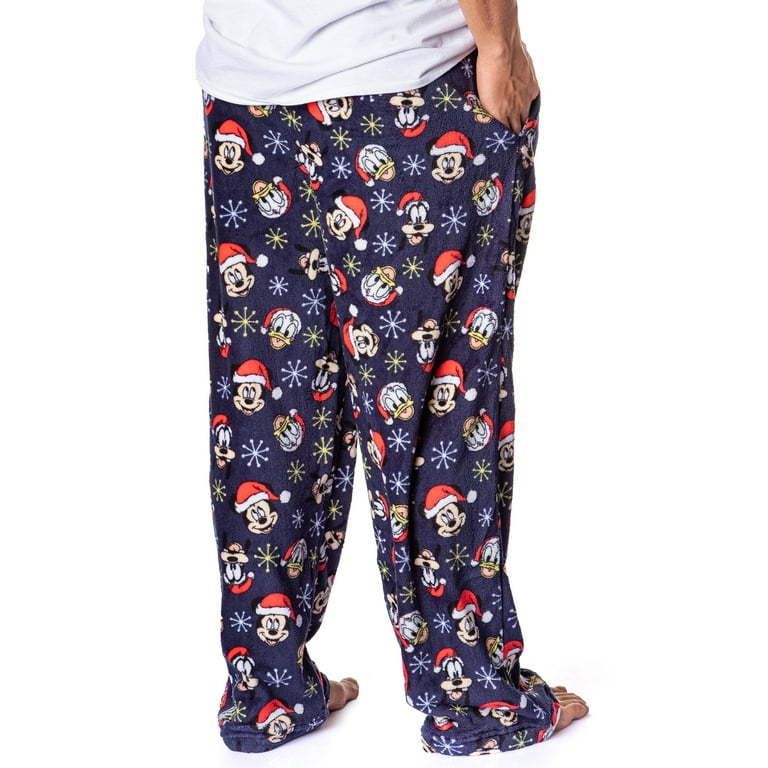 Disney Mickey Mouse Men s Santa Characters Minky Plush Fleece