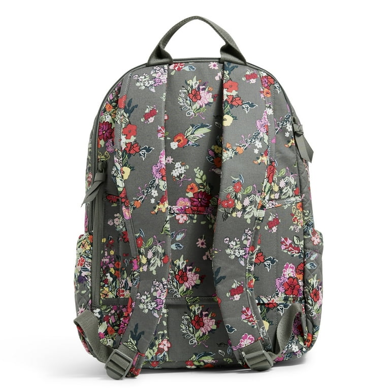 Vera bradley bordeaux blooms campus cheap backpack