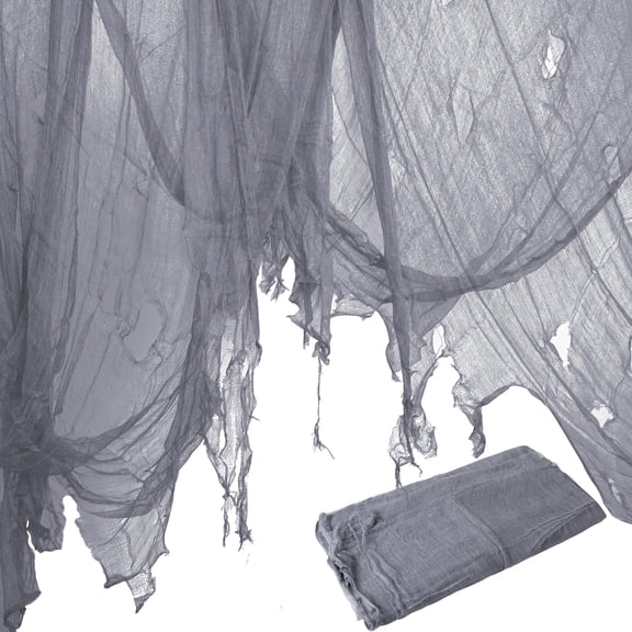 Ebaokuup 600" x 40" Halloween Gray Creepy Cloth, Haunted House Gauze Decor
