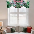 Bird Floral Tie Up Valances Curtain, Hummingbird Spring Decorative ...