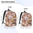 thumbnail image 4 of Balery Colorful Seashells Vintage Canvas Backpack for Men and Women - Large Capacity, Durable Travel Laptop Bag for School, Work, Hiking, and Outdoor Activities, 4 of 7