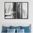 thumbnail image 3 of PixonSign Framed Wall Art Set Black White Industrial Paint Strokes Abstract Geometric Canvas Prints Graffiti & Street Modern Art Decorative for Living Room, Bedroom, Office - 24"x36" Black, 3 of 5