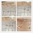 thumbnail image 2 of Redcolurful 1 Pcs 1-5 Rows Stainless Steel Wall Mount Stemware Wine Glass Hanging Rack Holder Shelf, 2 of 8