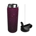 thumbnail image 2 of Fotbe Dark Purple Glitter Pattern 18oz Sports Insulated Kettle Stainless Steel Sports Insulated Kettle For Running Hiking Cycling Climbing Man'S Woman'S Water Bottle, 2 of 8