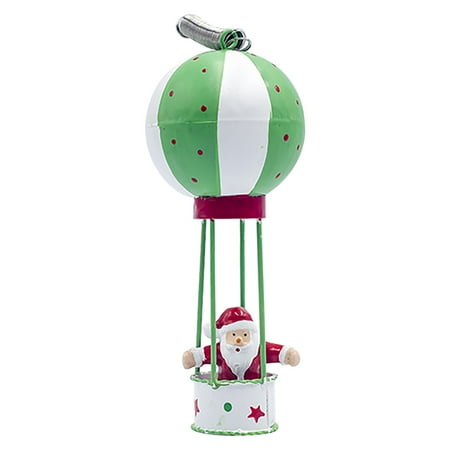 

JDEFEG Swinging Pig Christmas Decorations Iron Painted Hot Air Balloon Pendant Christmas Tree Pendant Wooden Garland Beads Christmas Decorations Iron Pink