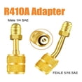 thumbnail image 5 of Adaptador R410A para sistema de aire acondicionado mini split HVAC, rosca hembra de 5/16" a rosca macho de 1/4", extractor de núcleo de válvula., 5 of 5