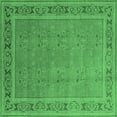 thumbnail image 1 of Ahgly Company Indoor Square Oriental Emerald Green Industrial Area Rugs, 5' Square, 1 of 4
