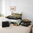 thumbnail image 6 of Homewish Jungle Bear Deer 7-Piece Bedding Comforter Set,Country Farmhouse Lodge King Bedding Sets,Hello Fall Bed Sheets For Teens,Ultra Soft Home Decor Reversible, 6 of 8
