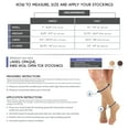 thumbnail image 2 of Truform Knee High Stockings, Open Toe: 20 - 30 mmHg, Beige, Medium, 2 of 7