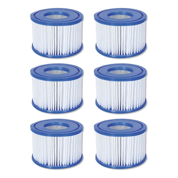 Coleman SaluSpa 90352E Filter Pump Type VI Replacement Cartridge (6 Pack)