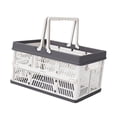 thumbnail image 4 of Cesta de compras plegable, cesta de Picnic, cesta apilable con asa plegable, cesta de almacenamiento, cesta de comestibles para barbacoa casera, 4 of 8