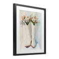 thumbnail image 2 of Stupell Industries Contemporary Floral White Cowgirl Boots Black Framed Print Under Glass, 13 x 16, by The Prints Vibe, 2 of 8