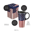 thumbnail image 4 of Cypress Home Liberty Ceramic Latte Travel Cup 17 oz, 4 of 9