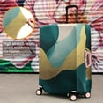 thumbnail image 4 of Teal and Gold Marble Fluid Art Pattern Luggage Cover Fashion Suitcase Cover Baggage Covers Fit 25-28 Inch Luggage (Go Travel), 4 of 5