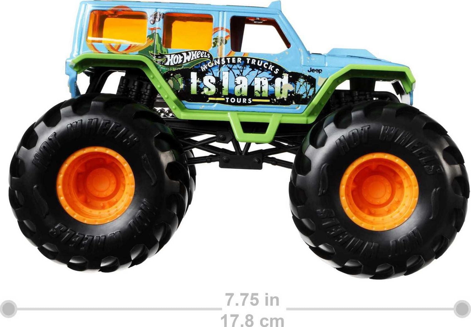 Hot Wheels Monster Trucks 1:24 Scale Die-cast Jeep Wrangler