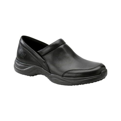 Pro-Step Men's Barnett Black Leather Slip-on Shoes 