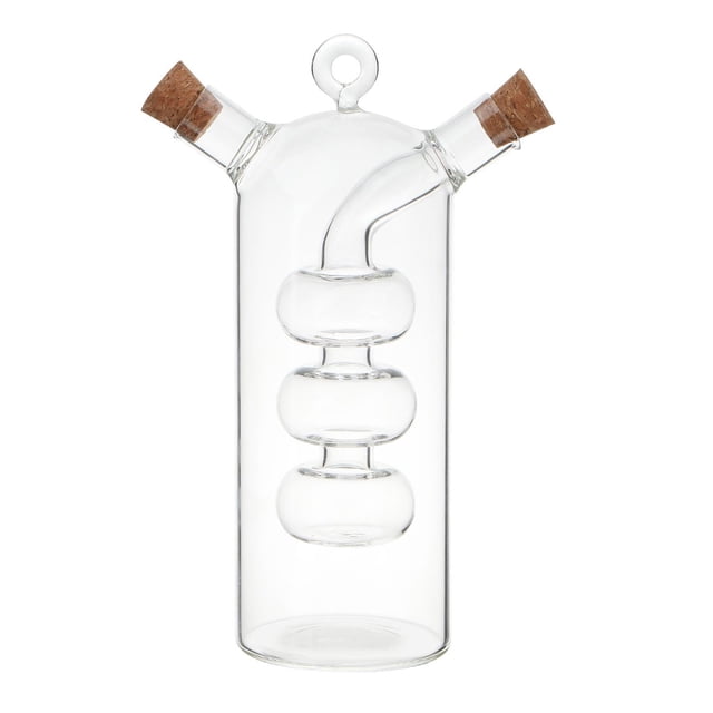 Botella de vidrio con vertedor, tarro de de soja, jarra de aceite recargable, botella decantadora para jugo, aceite, fiesta de miel