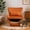 Orange + Velvet, variant on Furniture Style 2 in 1 Pet Friendly Modern Velvet Lounge Chair, Upholstered Back Accent Chair Leisure Single Sofa Chair for Living Room Office, Orange
