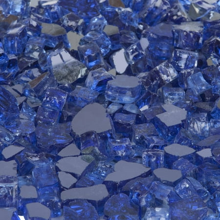 Fire Sense - Reflective Fire Glass Filler - Sapphire Blue