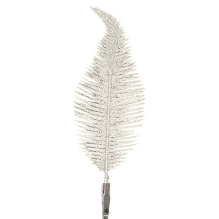 6pcs Christmas Tree Decoration Clip On Feather Glitter Baubles Ornament Decor